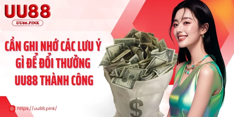 Cần ghi nhớ các lưu ý sau để đổi thưởng UU88 thành công